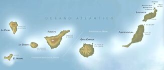 Sailing routes in the Canary Islands