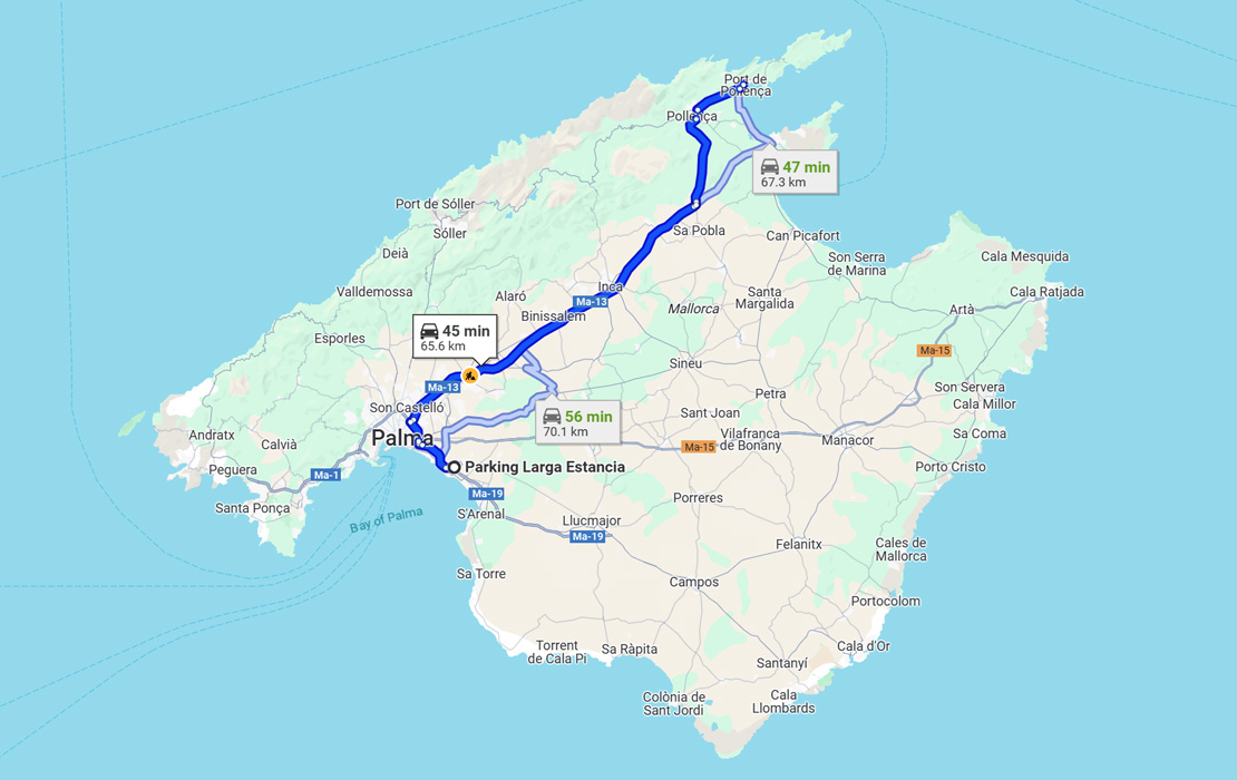 Transfer to Our Base in Port de Pollença