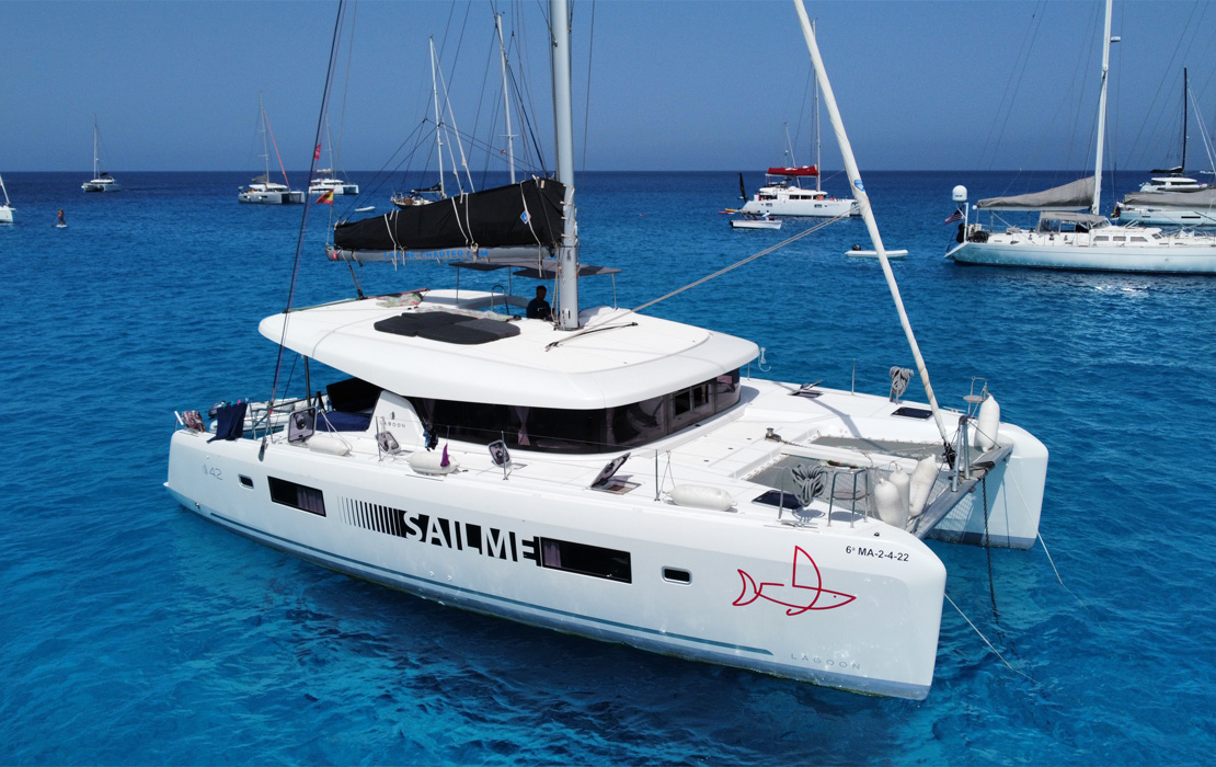 Charter fleet in Ibiza port